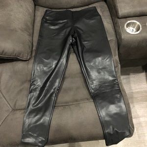 Faux leather leggings